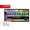 Rotulador stabilo boss fluorescente 70 arty line colores frios estuche carton de 10 unidades colores - 70 10-2-20