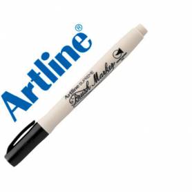 Rotulador artline supreme brush pintura base de agua punta tipo pincel trazo variable negro