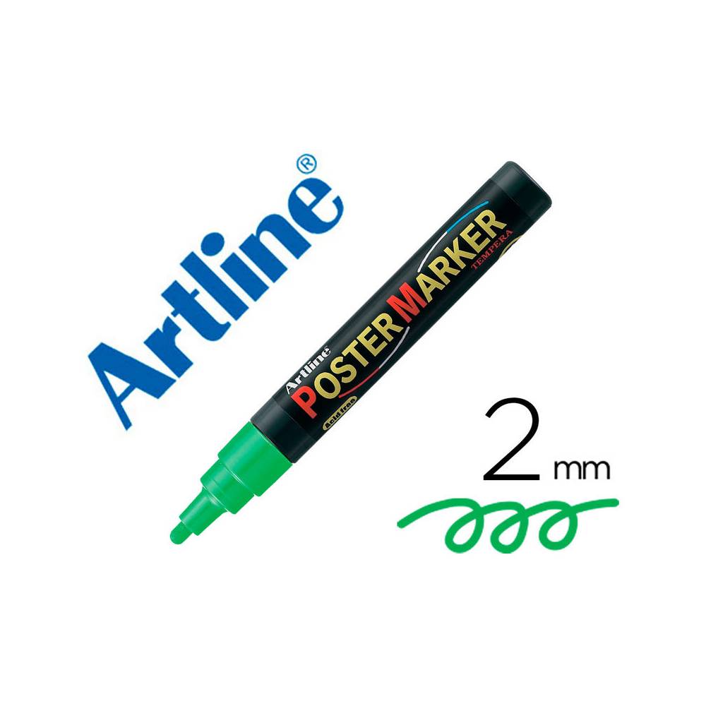 Rotulador artline poster marker epp-4-ver flu punta redonda 2 mm color verde fluor