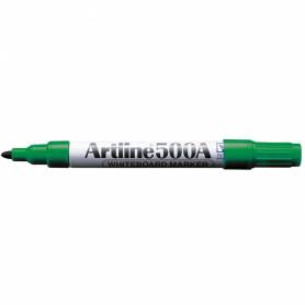 Rotulador artline pizarra ek-500 verde punta redonda 2 mm recargable