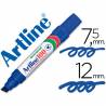 Rotulador artline marcador permanente 100 azul -punta biselada
