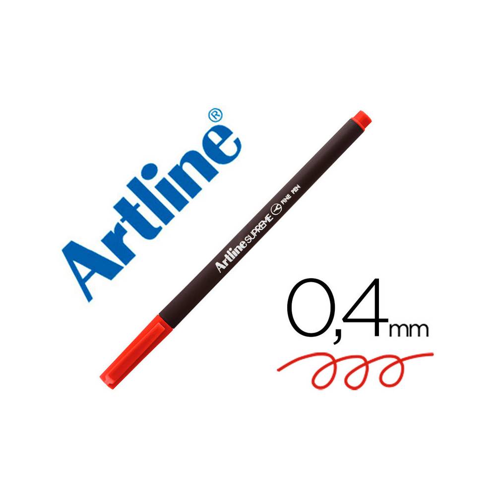 Rotulador artline supreme epfs200 fine liner punta de fibra rojo oscuro 0,4 mm