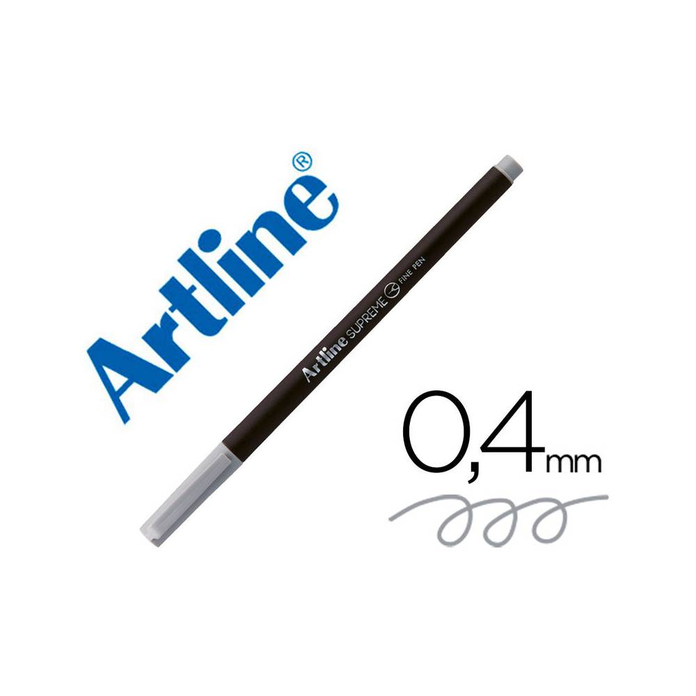 Rotulador artline supreme epfs200 fine liner punta de fibra gris claro 0,4 mm