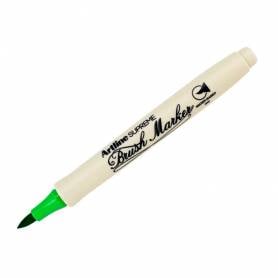 Rotulador artline supreme brush epfs pintura base de agua punta tipo pincel trazo fino verde claro