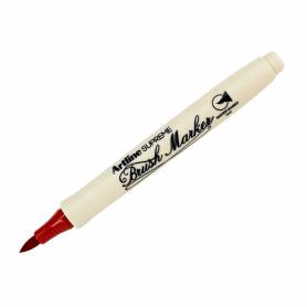 Rotulador artline supreme brush epfs pintura base de agua punta tipo pincel trazo fino rojo oscuro