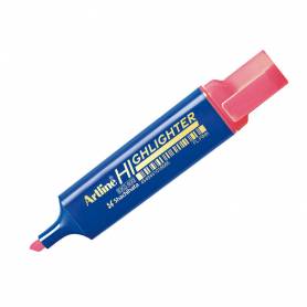 Rotulador artline fluorescente eks-600 rosa punta biselada