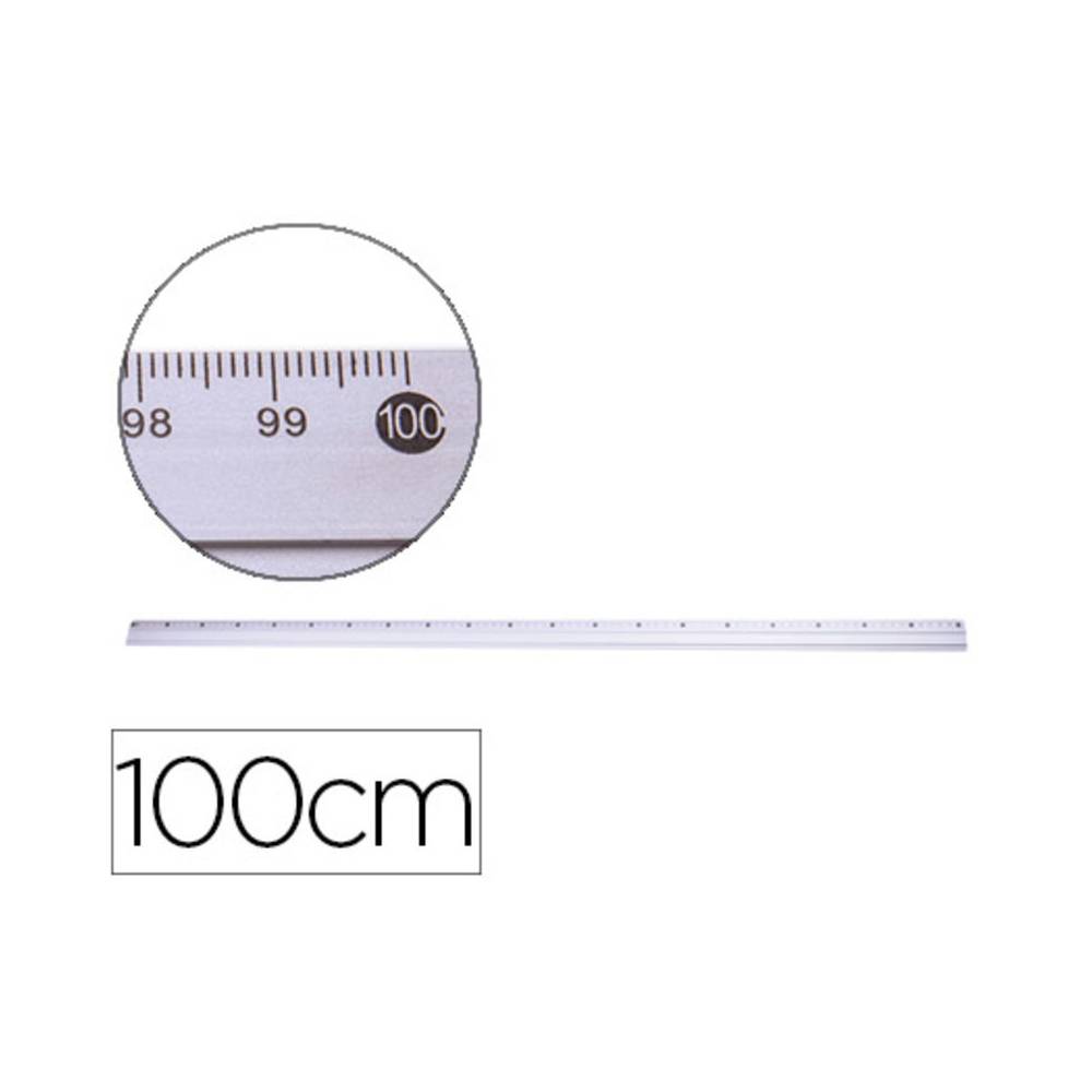 Regla q-connect metalica aluminio 100 cm