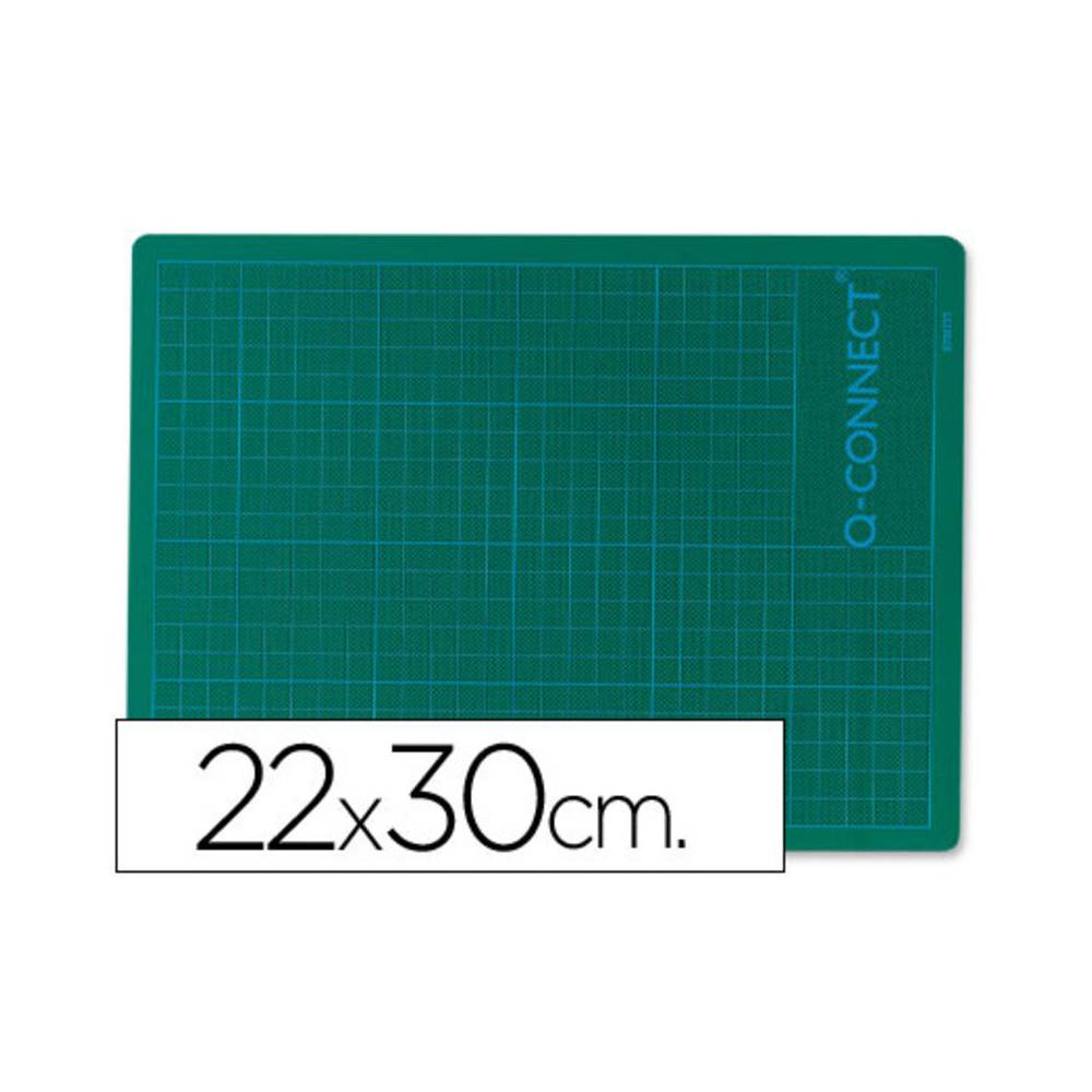 Plancha para corte q-connect din a4 3 mm grosor color verde