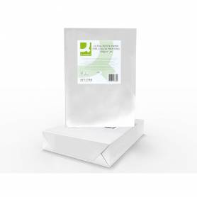 Papel fotocopiadora q-connect ultra white din a4 160 gramos paquete de 250 hojas