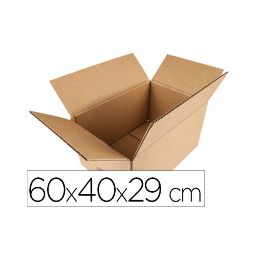 Caja para embalar q-connect americana medidas 600x400x290 mm espesor carton 5 mm