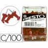 Señalizador de planos presto rojo caja de 100 unidades - 18-RO