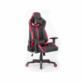 Silla q-connect gaming chair giratoria similpiel regulable en altura color negro rojo 1260+950x570x670 mm