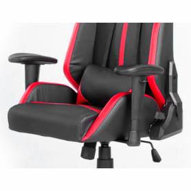 Silla q-connect gaming chair giratoria similpiel regulable en altura color negro rojo 1260+950x570x670 mm