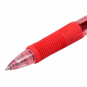 Boligrafo q-connect sigma retractil 0,5 mm color rojo