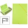 Carpeta liderpapel gomas plastico folio solapas color verde pistacho - CG84