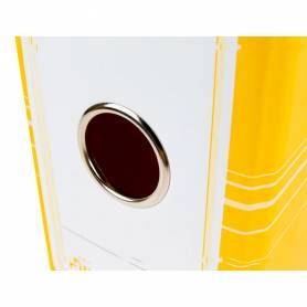 Liderpapel Archivador De Palanca A4 Filing System Forrado Sin Rado Lomo  80mm Naranja Con Caja Y Comp