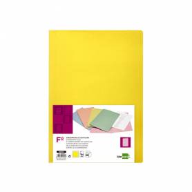 Subcarpeta liderpapel folio amarillo intenso 180g/m2