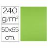 Cartulina liderpapel 50x65 cm 240g/m2 verde paquete de 25 unidades - CT30