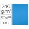 Cartulina liderpapel 50x65 cm 240g/m2 azul turquesa paquete de 25 unidades - CX80