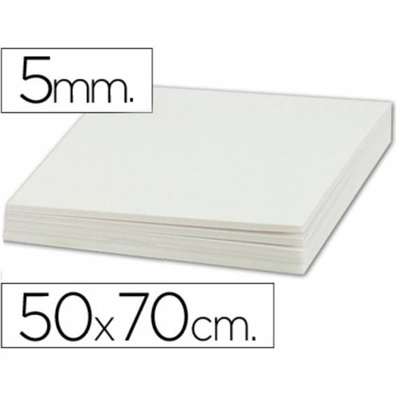 Cartón pluma 50x70 5mm blanco