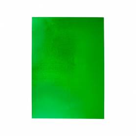 Goma eva liderpapel 50x70 cm espesor 2 mm metalizada verde