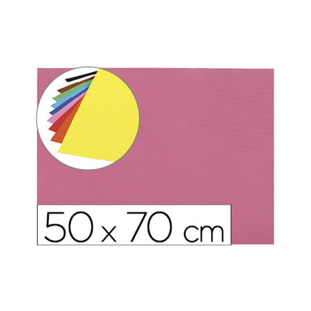 Goma eva ondulada liderpapel 50x70cm 2,2mm de espesor rosa