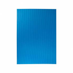 Goma eva ondulada liderpapel 50x70cm 2,2mm de espesor azul claro