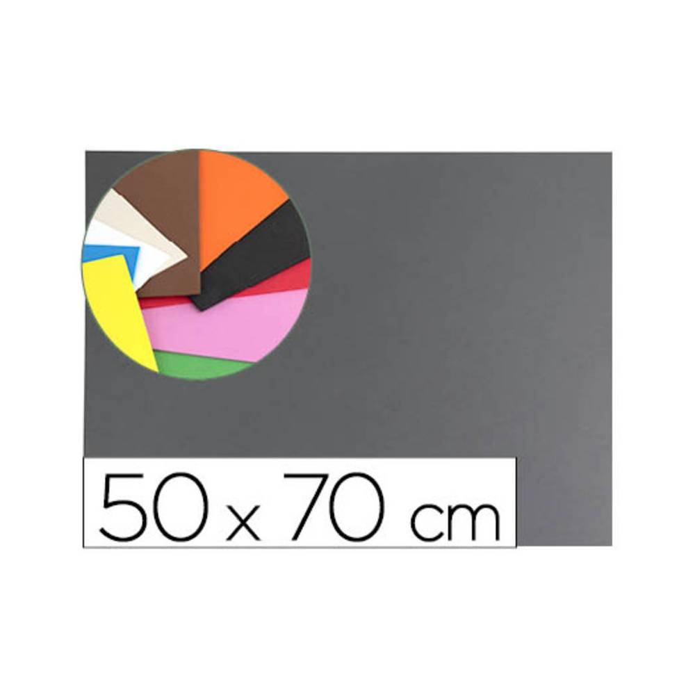 Goma eva liderpapel 50x70cm 60g/m2 espesor 1.5mm gris