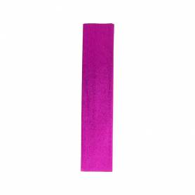 Papel crespon liderpapel 50 cm x 2.5m metalizado rosa