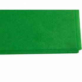 Papel seda liderpapel verde medio 52x76 cm 18 gr -paquete de 25 hojas