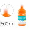 Tempera liquida liderpapel escolar 500 ml naranja - TP05