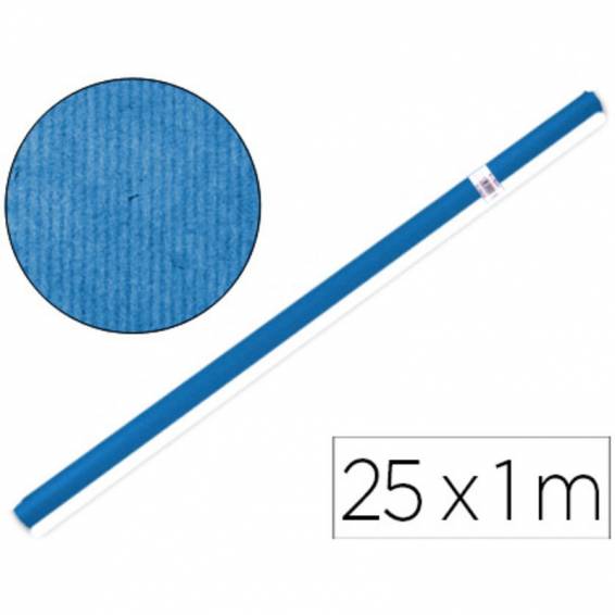 Papel kraft liderpapel azul -rollo 25x1 mt