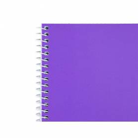Cuaderno espiral liderpapel cuarto smart tapa blanda 80h 60gr cuadro 4mm con margen colores surtidos