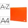 Carpeta liderpapel clasificador fuelle polipropileno din a4 naranja fluor opaco 13 departamentos - FU37