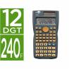 Calculadora liderpapel cientifica xf34 12 digitos 240 funciones con tapa solar y pilas color gris 156x85x20 - XF34
