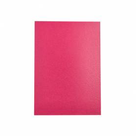 Tapa encuadernacion liderpapel carton a4 0,9mm rosa fluor paquete de 50 unidades