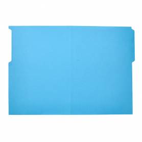 Subcarpeta cartulina liderpapel folio pestaña superior 240g/m2 azul
