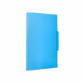 Subcarpeta cartulina liderpapel folio pestaña central 240g/m2 azul