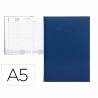 Agenda 2024 encuadernada liderpapel creta 15x21 cm dia pagina color azul papel 70 gr