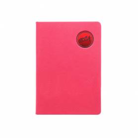 Agenda encuadernada liderpapel kilkis 15x21 cm 2024 dia pagina color rosa papel 70 gr - 