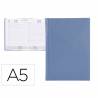Agenda 2024 encuadernada liderpapel corfu 15x21 cm dia pagina color azul claro papel 60 gr
