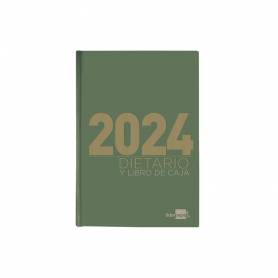 Dietario liderpapel 12x16,5 cm 2024 octavo color verde papel 70 gr - 