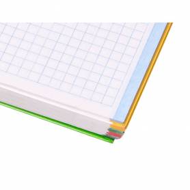 Cuaderno espiral liderpapel a5 micro multilider tapa forrada 140h 80 gr cuadro 5mm 5 bandas 6 taladros colores surtidodo - BJ54