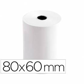 Rollo sumadora termico q-connect 80 mm ancho x 60 mm diametro sin bisfenol a papel de 70 g m2 - KF10105
