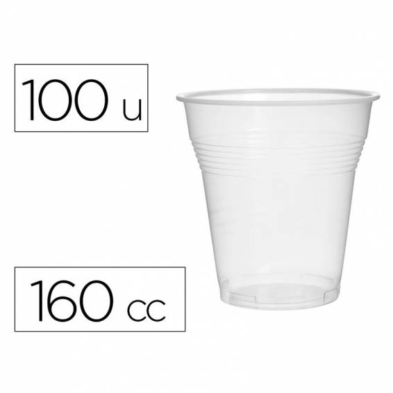 Vaso de plastico transparente 160 cc paquete de 100 unidades - 10350204