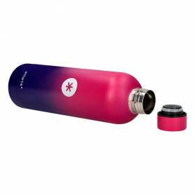 Botella portaliquidos antartik isotermica acero inoxidable libre de bpa colourful lila/rosa 750 ml