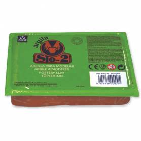 Arcilla argila sio-2 color rojo paquete de 1,5 kg
