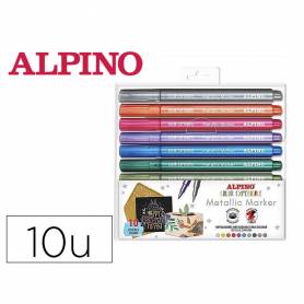 Rotulador alpino metallic marker color experience estuche de 10 unidades colores surtidos - AR001086