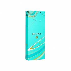Boligrafo belius aqua aluminio color turquesa y dorado tinta azul caja de diseño - BB274