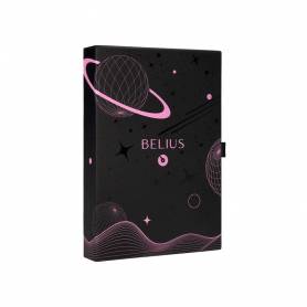 Pluma y funda de similpiel belius space b color minimalista rosa tinta azul caja de diseño - BB284